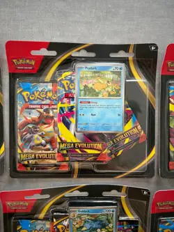 Lot of 6 Pokemon Mega Evolution 3 Pack Blister - 3x Golduck & 3x Psyduck SEALED - Image 3
