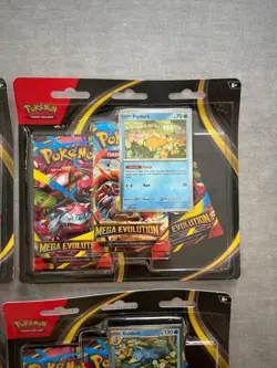 Lot of 6 Pokemon Mega Evolution 3 Pack Blister - 3x Golduck & 3x Psyduck SEALED - Image 4