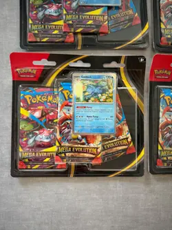 Lot of 6 Pokemon Mega Evolution 3 Pack Blister - 3x Golduck & 3x Psyduck SEALED - Image 5