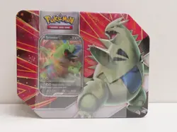 2021 Pokemon Battle Styles V Strikers Tyranitar V Factory Sealed Box Tin - Image 1
