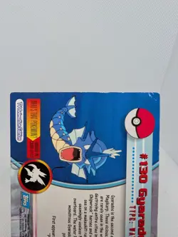 Gyarados 130 Topps Blue Label Pokemon 2000 Nintendo Tv Animation Vintage Card HP - Image 5