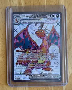 Pokemon TCG Charizard EX 056 Full Art Black Star Promo Near Mint - Image 1