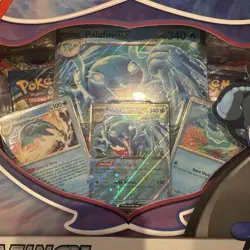 Pokemon TCG Palafin ex Box w 4 Booster Packs + 3 Promos Factory Sealed NEW - Image 2