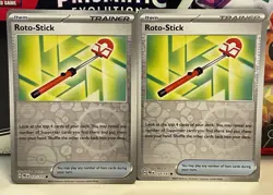 Pokemon Prismatic Evolution TCG Reverse Holo Foil - Roto-Stick (127/131) - Image 1