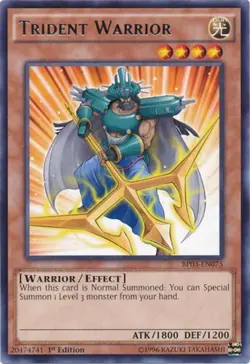 Trident Warrior - BP03-EN075 - Rare - 1st Edition x3 - Lightly Played - Image 1