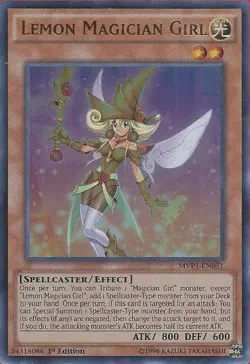 Yugioh! LP Lemon Magician Girl - MVP1-EN051 - Ultra Rare - 1st Edition Lightly P - Image 1