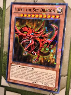 YuGiOh SLIFER THE SKY DRAGON Mosaic Rare BP02-EN127 - Image 1