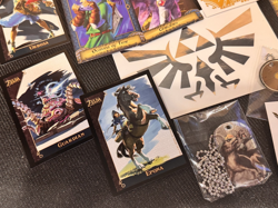 LEGEND OF ZELDA COLLECTOR ITEMS Collector's Fun Box TAGS CARDS PIN STICKERS (17) - Image 2