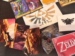 LEGEND OF ZELDA COLLECTOR ITEMS Collector's Fun Box TAGS CARDS PIN STICKERS (17) - Image 3
