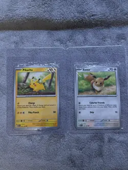 Pokemon Together Promos Eevee & Pikachu Stamped SEALED English 2-Card Lot - Image 1