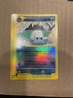 Pokemon TCG English Card Skyridge Omanyte 41/144 Reverse Holo - Image 1