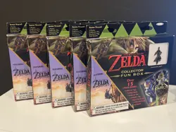 ZELDA COLLECTOR'S FUN BOX - 15 ITEMS Trading Cards, Tag, Pin LEGEND OF ZELDA NEW - Image 2