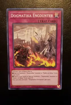 Yugioh Dogmatika Encounter Playset (3 Cards) ROTD-EN071 1st Ed Pack Fresh - Image 2