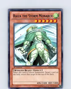 Yu-Gi-Oh TCG Raiza The Storm Monarch BP01-EN015 1st Edition Rare Card NM - Image 1