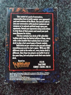 RAGE: The Werewolf Apocalypse Trading Card Game-Double Starter Set NEW 1995 - Image 2