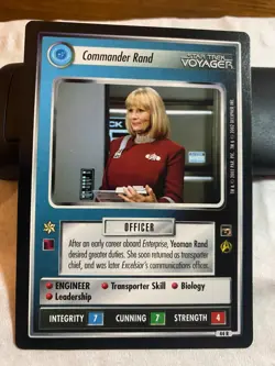 Star Trek CCG 1E TMP Set COMMANDER RAND Rare Card - Image 1