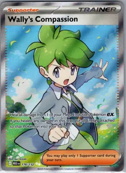 Wally's Compassion - 176/132 ME01: Mega Evolution - Pokemon Card - NM - Image 1