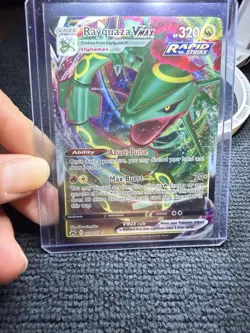 Pokemon TCG Rayquaza VMAX Holo Ultra Rare Card Crown Zenith 102/159 NM Condition - Image 1