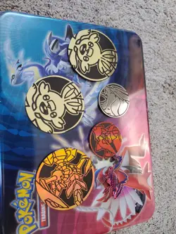 Pokemon Scarlet And Violet Lunch Box With A Few Cards, Coins, And Pin - Image 4