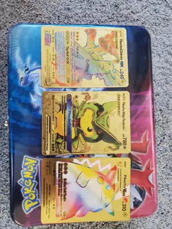 Pokemon Scarlet And Violet Lunch Box With A Few Cards, Coins, And Pin - Image 5