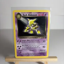 Dark Alakazam - 18/82 - Non Holo Rare - Team Rocket Set Pokemon Card - LP - Image 3