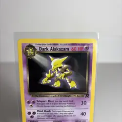 Dark Alakazam - 18/82 - Non Holo Rare - Team Rocket Set Pokemon Card - LP - Image 4