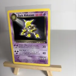Dark Alakazam - 18/82 - Non Holo Rare - Team Rocket Set Pokemon Card - LP - Image 5
