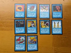 MTG Collectors Edition CE blue bundle, 10 cards, rares, NM, see pics and desc - Image 1