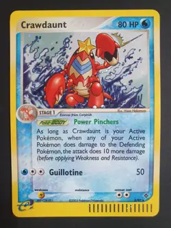 Crawdaunt 3/97 Holo - EX Dragon Set - Pokemon Ereader Card - Near Mint Condition - Image 1