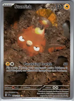 Stunfisk 202/191 SV08: Surging Sparks - Pokemon Card - NM - Image 1
