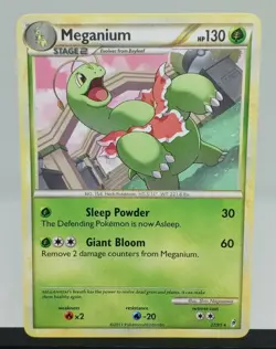 2011 Meganium Call Of Legends Rare Pokemon Card NM 27/95 - FREE TRACKED SHIPPING - Image 1
