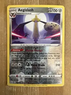 Aegislash Reverse Holo Rare - 107/163 - Pokemon Card Battle Styles LP - Image 1
