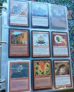 2x Vintage RED Binders MANA ECHOES BRAID OF FIRE MTG Magic the Gathering - Image 2