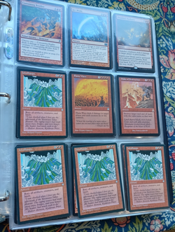 2x Vintage RED Binders MANA ECHOES BRAID OF FIRE MTG Magic the Gathering - Image 3