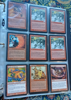 2x Vintage RED Binders MANA ECHOES BRAID OF FIRE MTG Magic the Gathering - Image 4