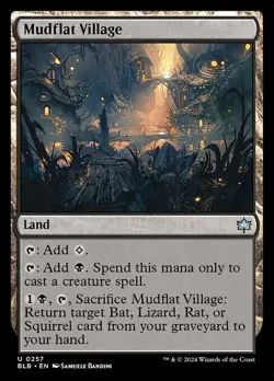 NM Foil Mudflat Village, MTG, Bloomburrow, Magic the Gathering, 257 - Image 1
