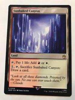 MTG Sunbaked Canyon - Doctor Who Commander 0309 Regular Rare NM - Image 1