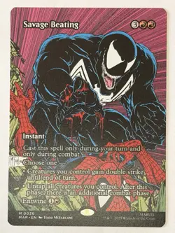 Savage Beating (Borderless) Marvel Universe Eternal-Legal Regular Mythic Rare 26 - Image 1