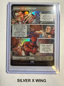 Origin of Spider-Man Borderless Foil x1, MTG, Marvel's Spider-Man, SPM, NM - Image 1