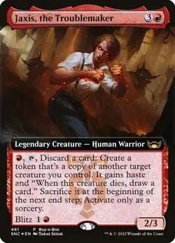 Jaxis, the Troublemaker Extended Art Foil - Streets Of New Capenna MTG-LP - Image 1