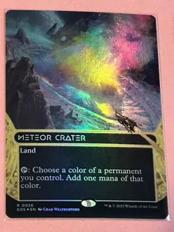 Meteor Crater (0026) (Borderless) Edge of Eternities: Stellar Sights Foil - Image 1