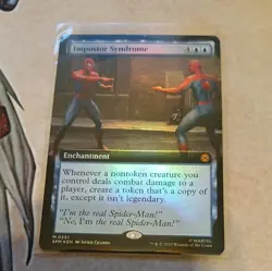 Impostor Syndrome Extended Art FOIL Marvel's Spider-Man MTG MINT - Image 1