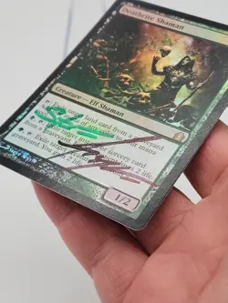 MTG Deathrite Shaman Foil Signed Green Black Steve Argyle Ravnica #R1 *CCGHouse* - Image 3