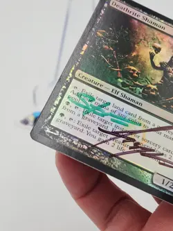 MTG Deathrite Shaman Foil Signed Green Black Steve Argyle Ravnica #R1 *CCGHouse* - Image 4