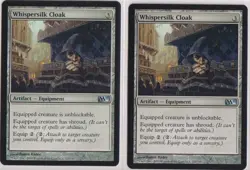 Magic: The Gathering Whispersilk Cloak Core Set 2011 (M11) Non Foil x2 - Image 1