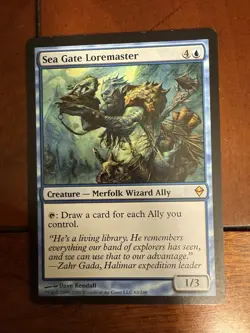 Magic The Gathering Sea Gate Loremaster Zendikar Regular - Image 1