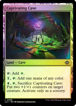 NM Foil Captivating Caves, MTG, LCI, Magic the Gathering, 268 - Image 1