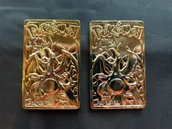 1999 Pokemon Burger King 23k Gold Plated Trading Cards - (5 Total) Charizard - Image 2