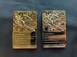 1999 Pokemon Burger King 23k Gold Plated Trading Cards - (5 Total) Charizard - Image 3