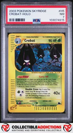 2003 Pokemon Skyridge #H5 Crobat PSA 7 - Image 1